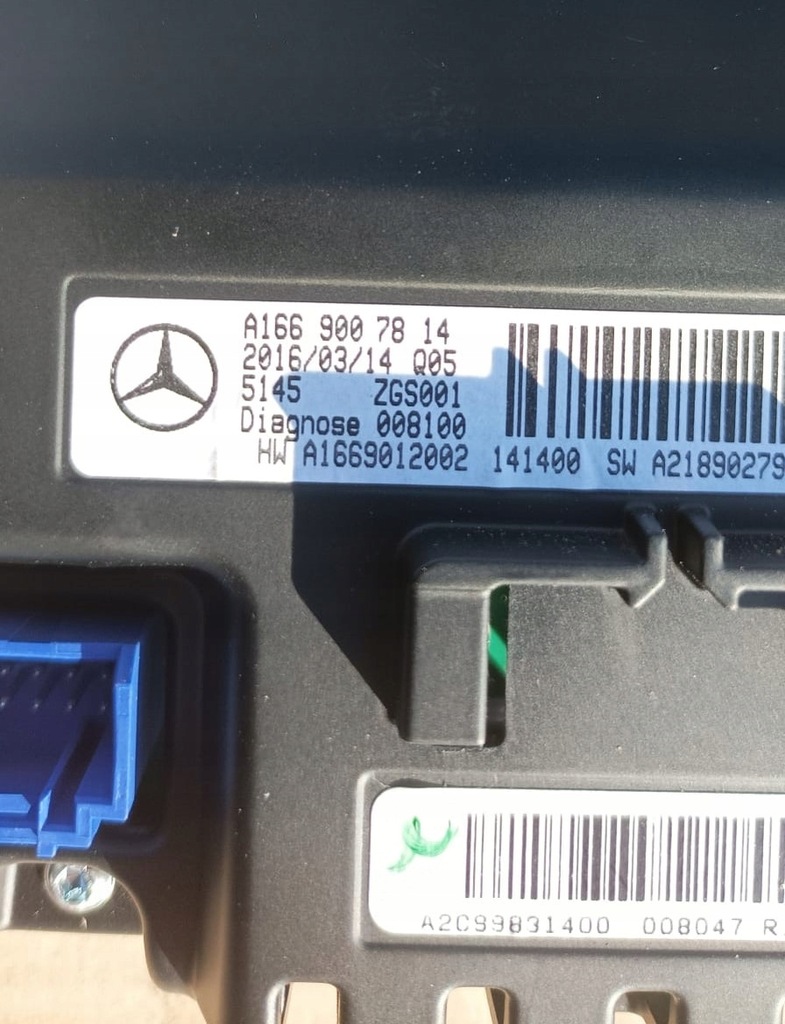 МОНИТОР СТРИН ДИСПЛЕЙ NAVI MERCEDES W117 W176 CLA 45 A AMG КЛАСА Product image