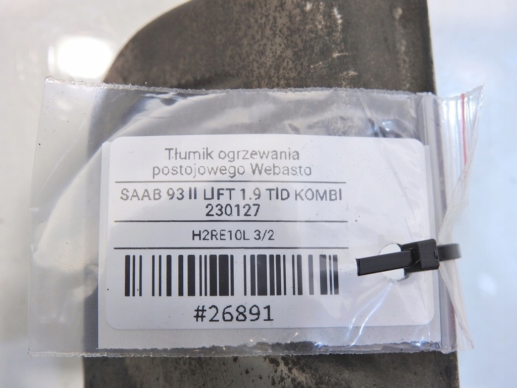 WEBASTO ГЛУШНА ТРЪБА SAAB 9-3 II 1.9 TID Product image