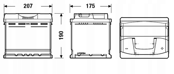 Акумулатор Centra Plus CB500 50Ah 450A Product image