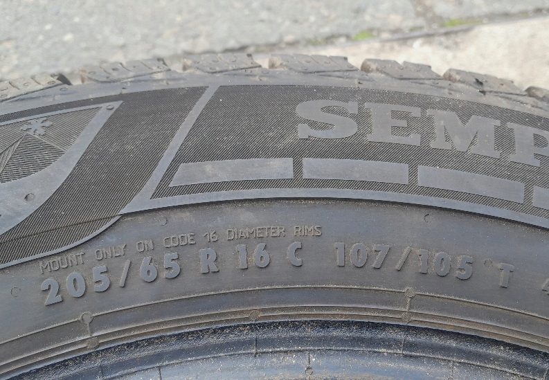 ЗИМНА ГУМА 205/65R16 C 16C SEMPERIT VAN-GRIP 3 2022 11.5mm Product image