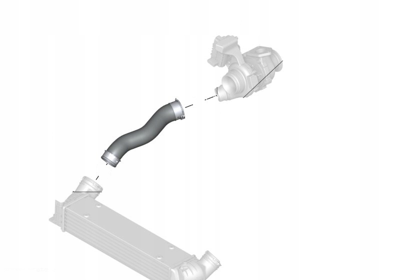 BMW E90 E87 ТРУБА НА МЕЖДУХОЛАДИТЕЛ N47 7797482 Product image