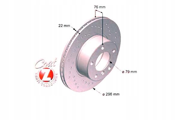 СПИРАЧНИ ДИСКОВЕ 2БР BMW 5 E39 95-03 ZIMMERMANN Product image