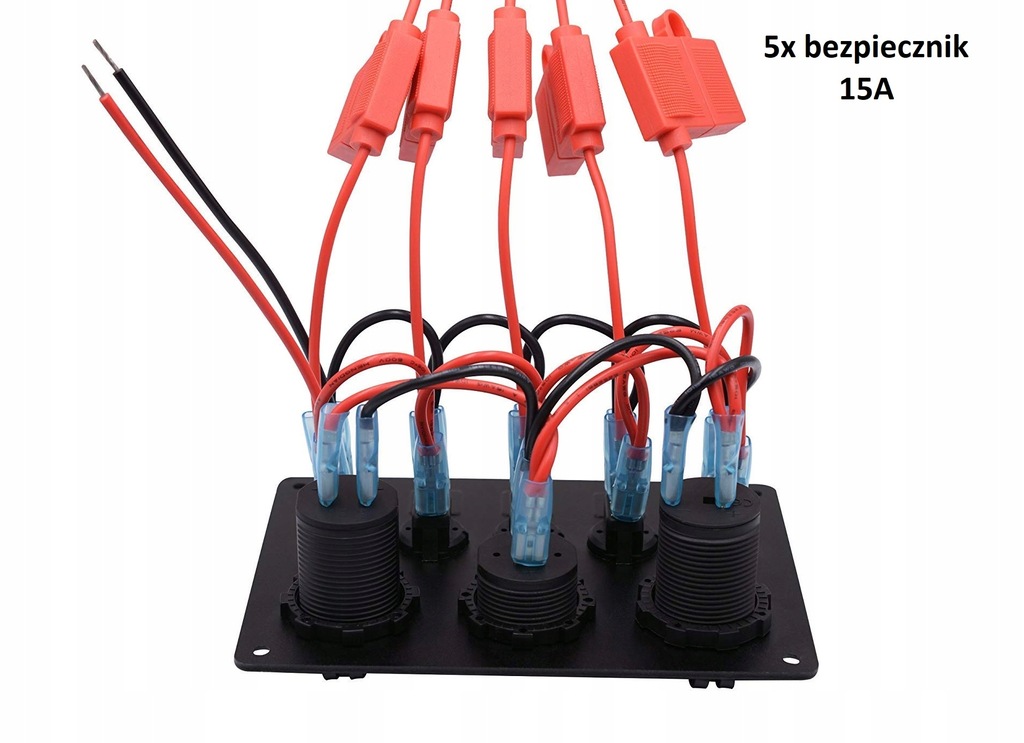 ПАНЕЛ ЗА МОРСКИ ЛОДКИ ЦИФРОВ ВОЛТМЕТЪР ДВОЙНИ USB ПОРТА 12V Product image