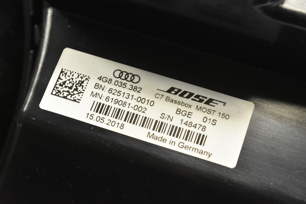 BOSE СУБУФЕР AUDI A6 C7 ЛИФТ Product image