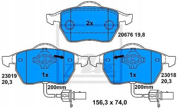 Комплект спирачни накладки Product image