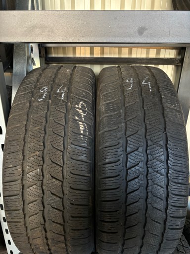 2x зимни гуми Continental 225/55R17C 6mm в много добро състояние 2022г.